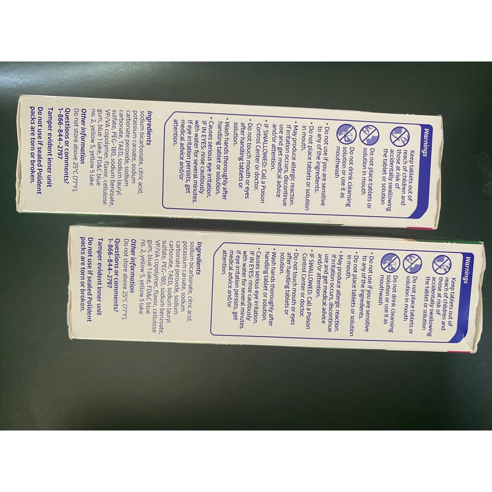 Polident 3 Minute Dental Appliance Cleanser 60ct Mint Fresh New Exp 2028 Bundle - Picture 4 of 6